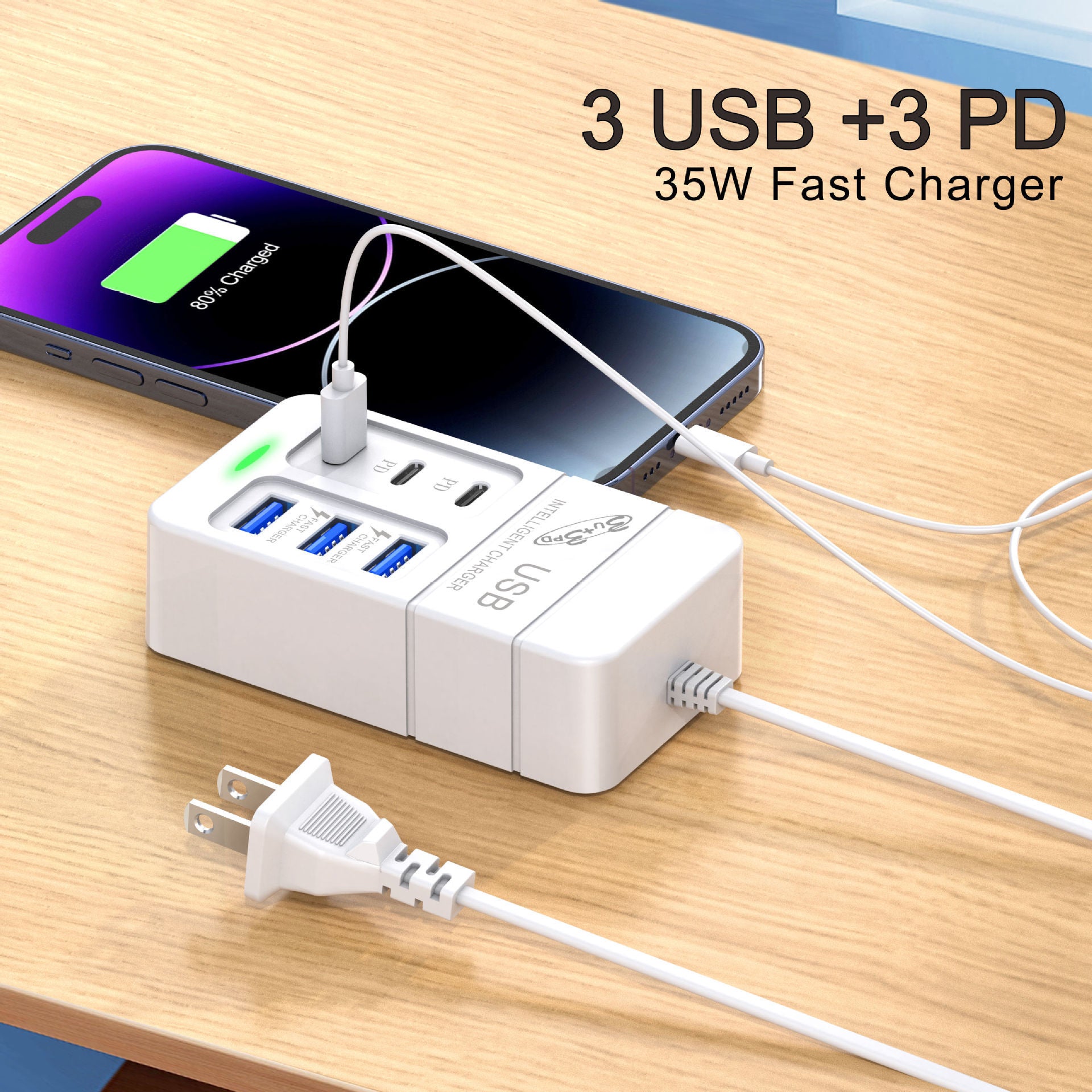 Power Strip Mobile Phone Charger