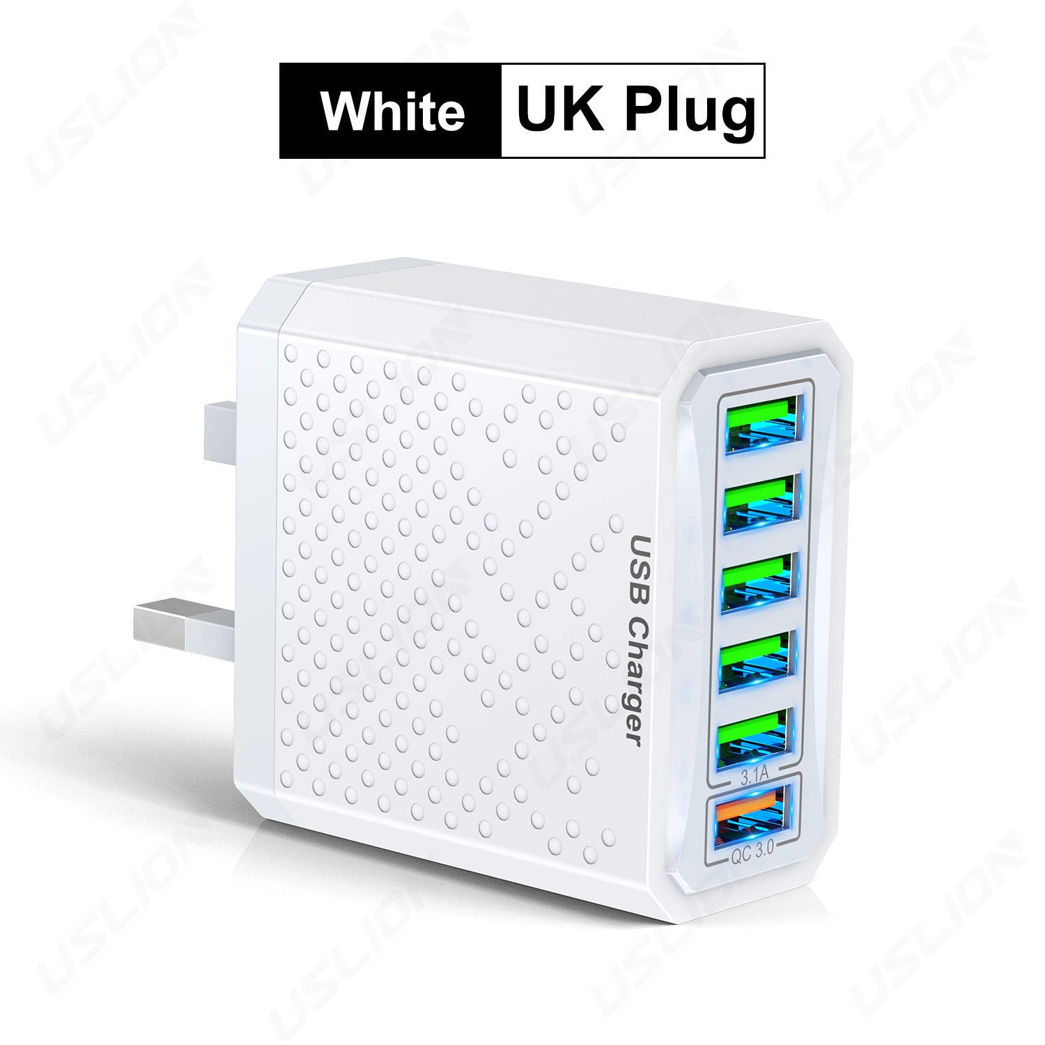 6-Port USB Mesh Fast Charger
