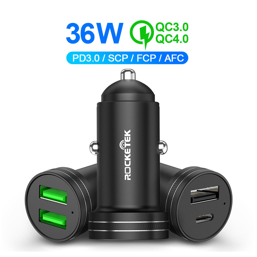 Dual QC30 PD Car Charger Multi-function Fast Charging