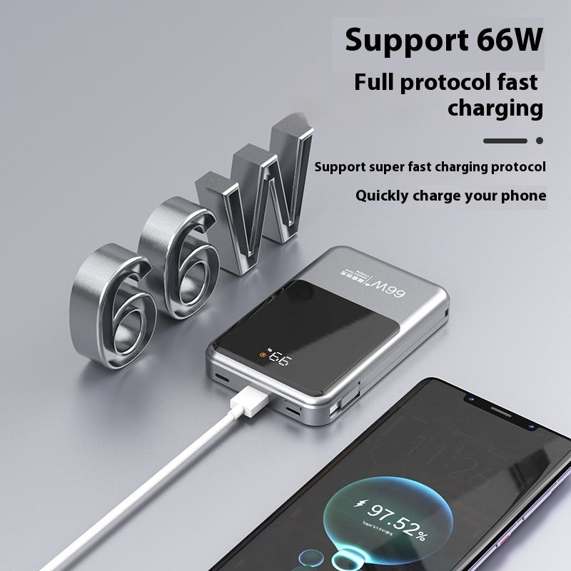 66W Two-wire Magnetic Super Fast Charge Wireless Power Bank