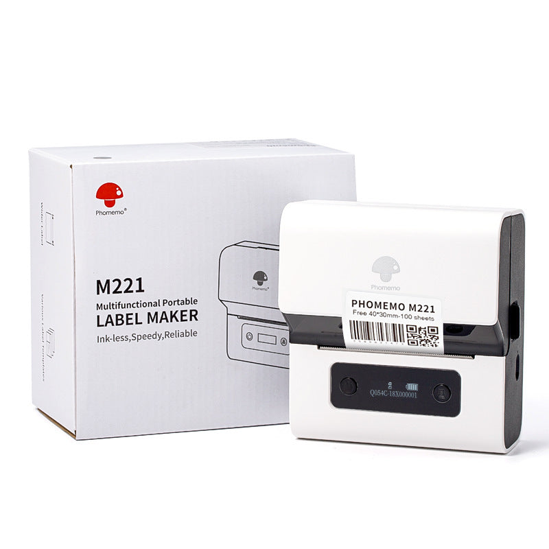 Mini Bluetooth Thermal Barcode Sticker Small Label Printer Household