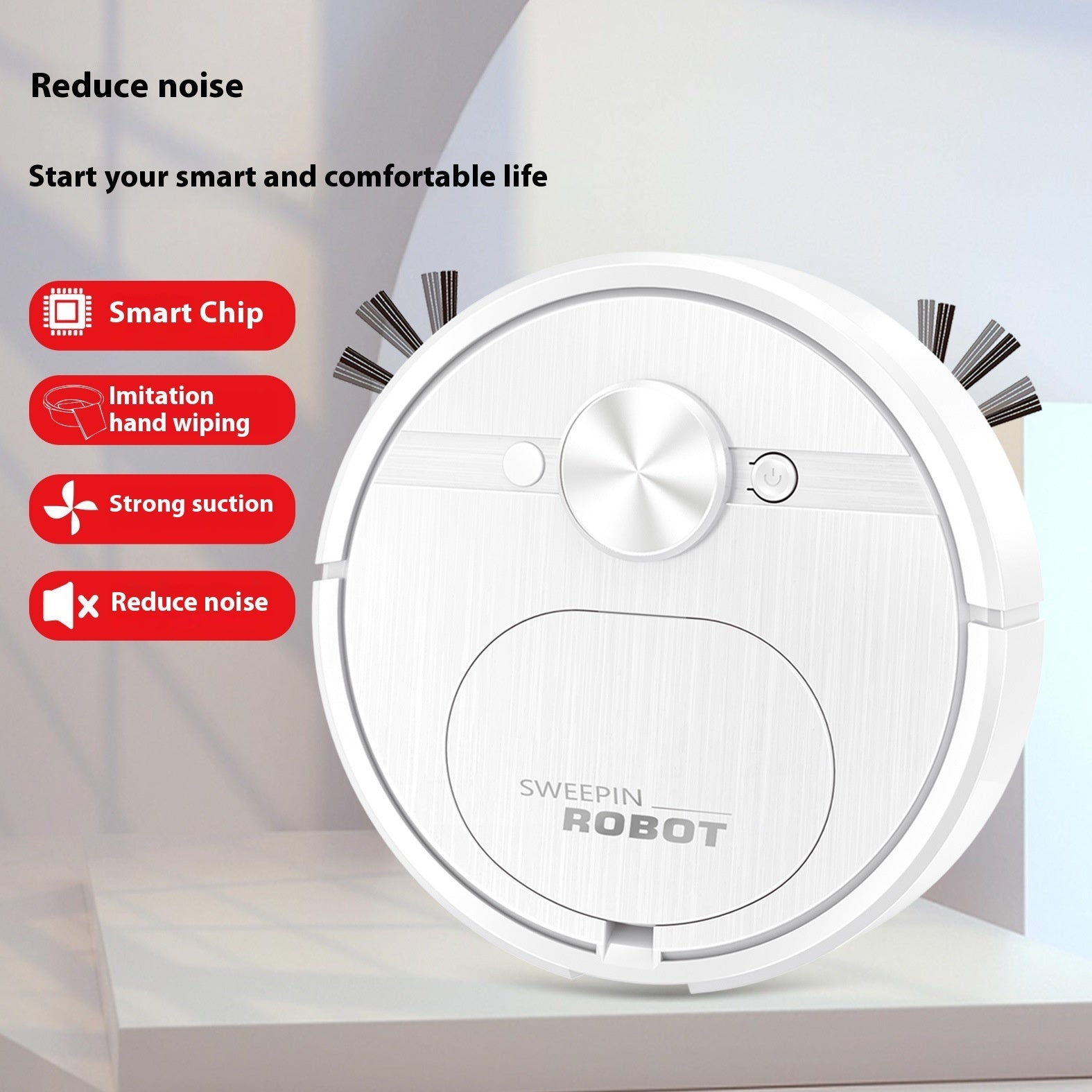 Three-in-one USB Charging Automatic Home Intelligence Cleaner