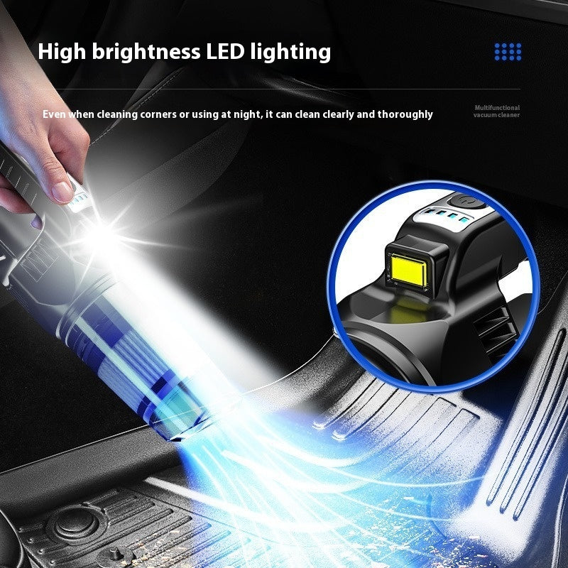 Vehicle-mounted Home Use LED Lighting Small Portable Handheld Vacuum Cleaner
