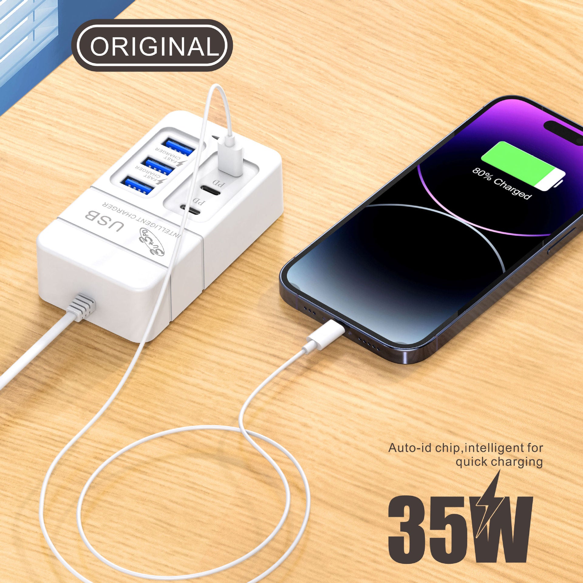 Power Strip Mobile Phone Charger