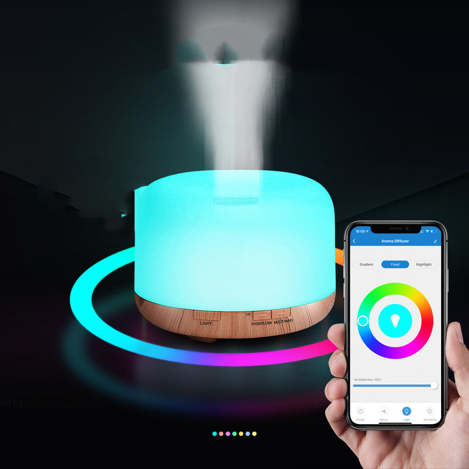 Tuya Smart WiFi Colorful Humidifier 500ml Mobile APP