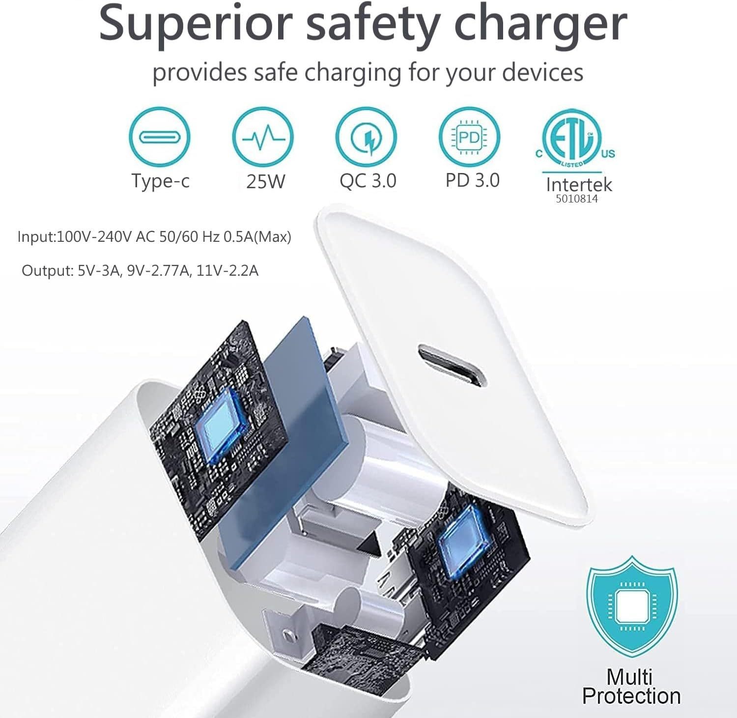 Phone Charger, Cube Phone Charger Travel 2Pack 6FT Lightning Cable Cord Quick Fast Charging Cord USB Wall Chargers Travel Plug Adapter For Phone 14 13 12 11 10 X 8 Plus XR XS Max 7 SE IPad, Airpods