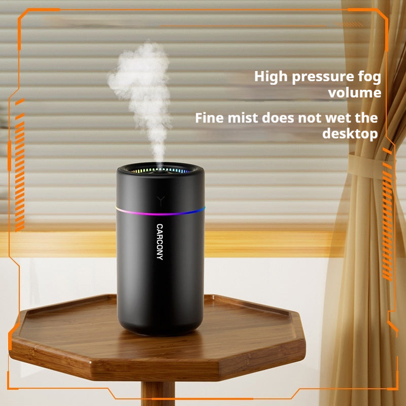 Usb Mini Desktop Seven-color Ambience Light Humidifier