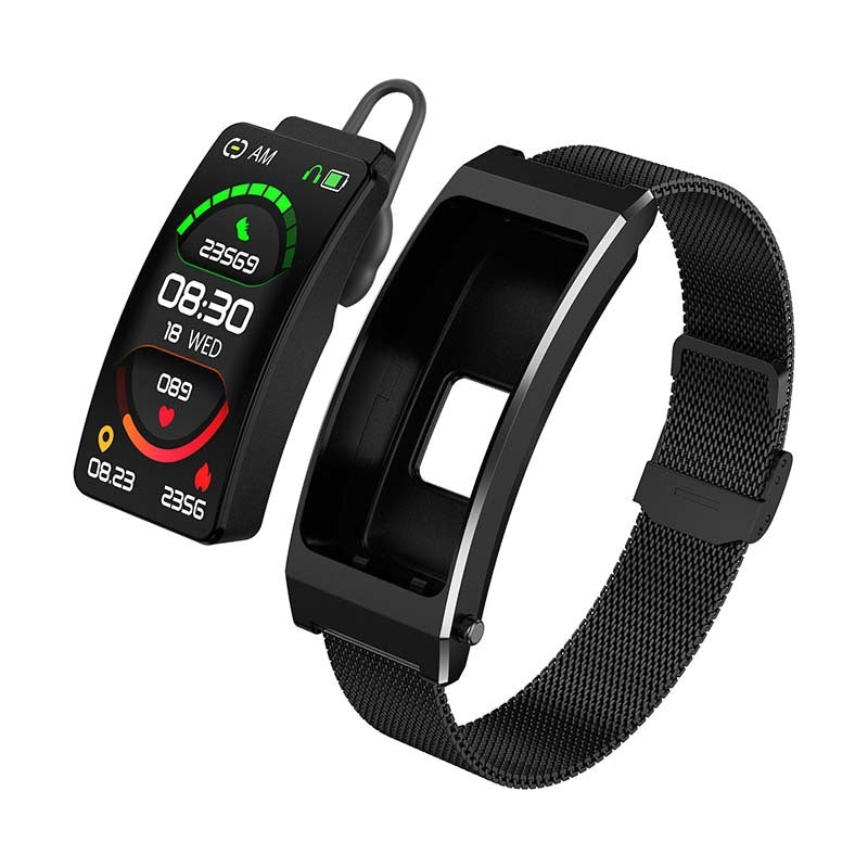 K13S Smart Bracelet Time Setting Bracelet Headset 2-in-1