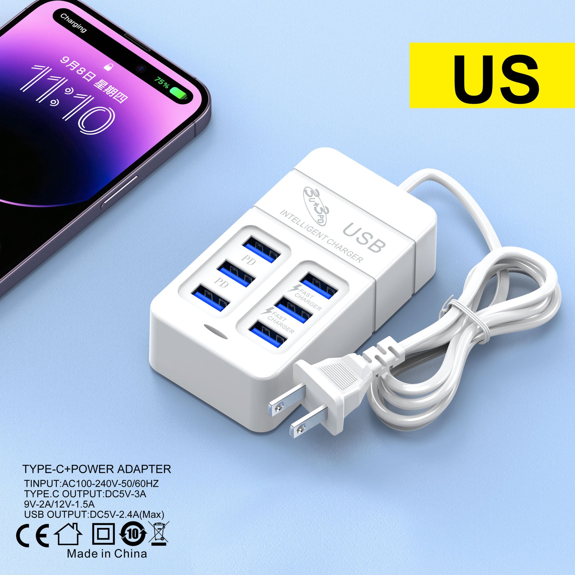 Power Strip Mobile Phone Charger
