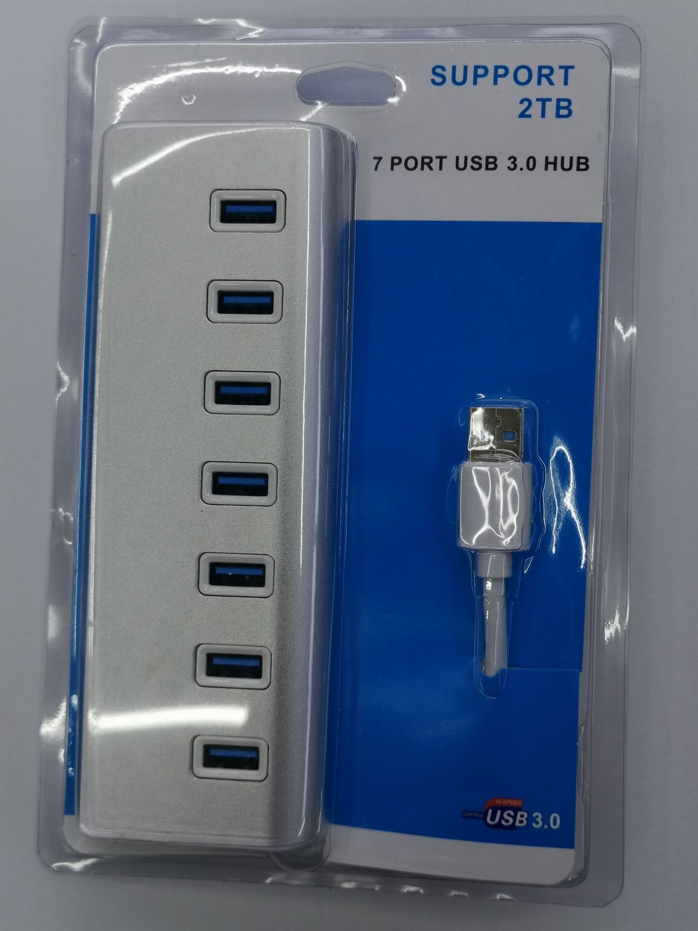 USB30 Seven-port Hub Mobile Phone Charging Aluminum Alloy Material