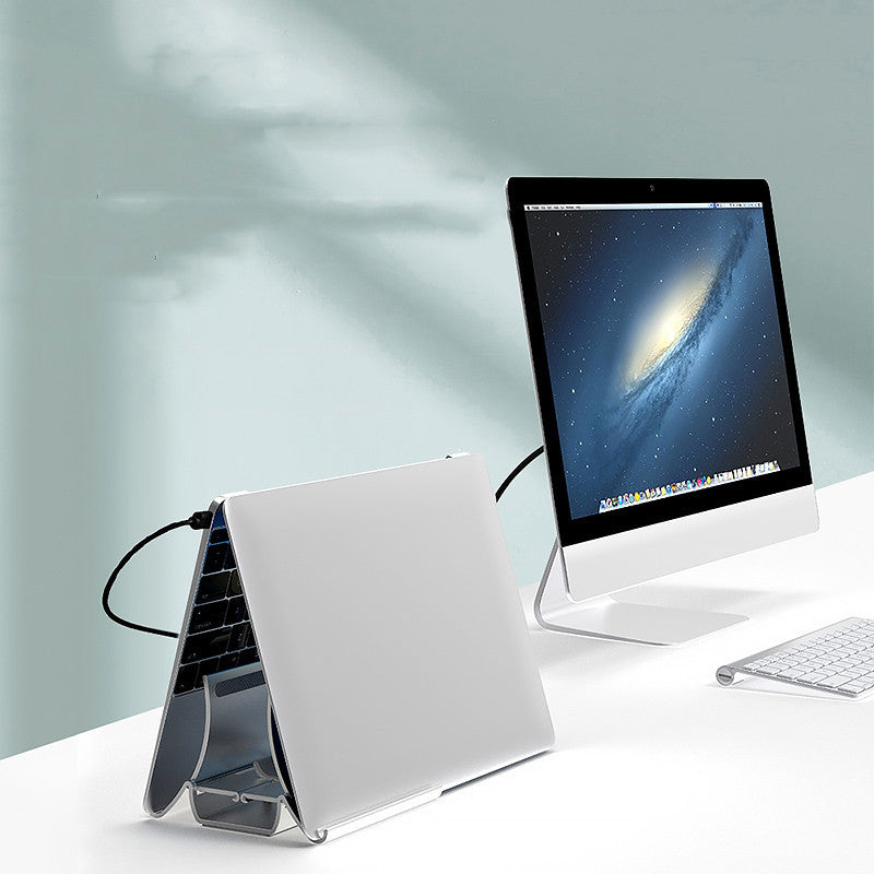 Laptop Vertical Gravity Storage Upright Desktop Placement Stand