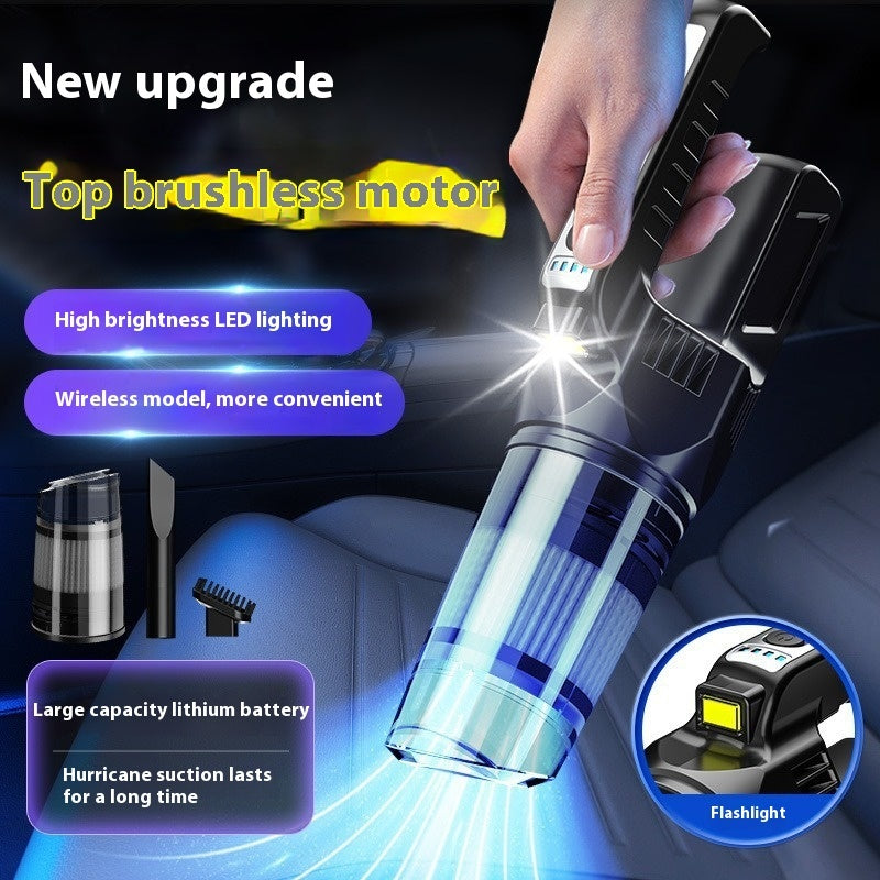 Vehicle-mounted Home Use LED Lighting Small Portable Handheld Vacuum Cleaner