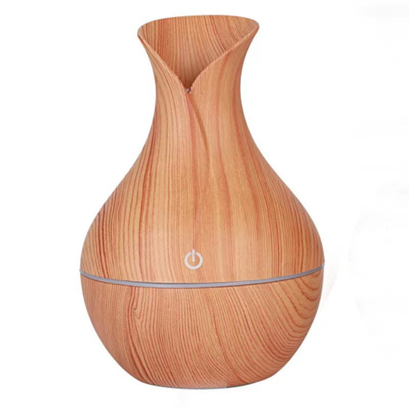 USB Wood Grain Mushroom Humidifier Household Mini Colorful Aroma Diffuser
