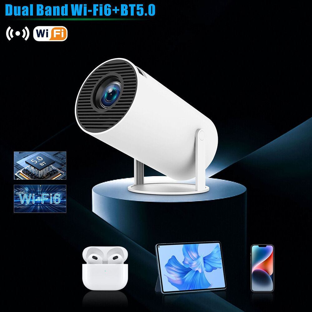 5G 4K Projector Smart HD LED WiFi Bluetooth HDMI USB Android Office Home Theater