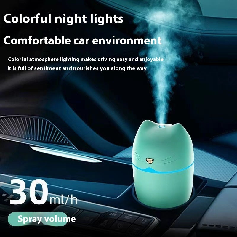 Cute Pet Cat Humidifier Household Car Desktop Air Atomization Mini Spray Aromatherapy Mute Hydrating
