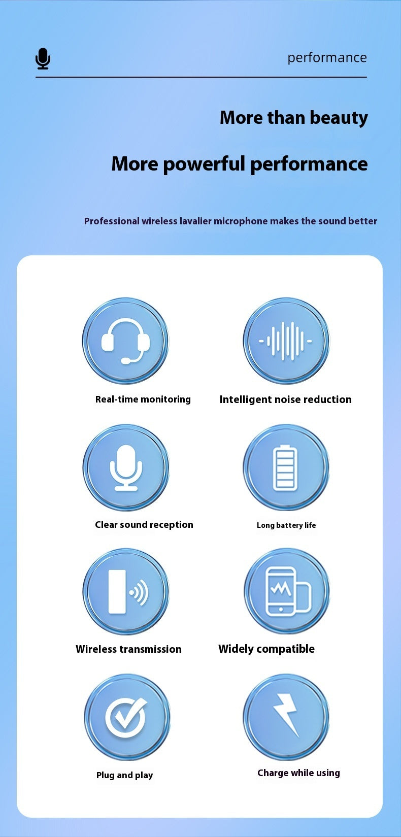 S17 Wireless Three-in-one Neckline Clip Microphone Receiver