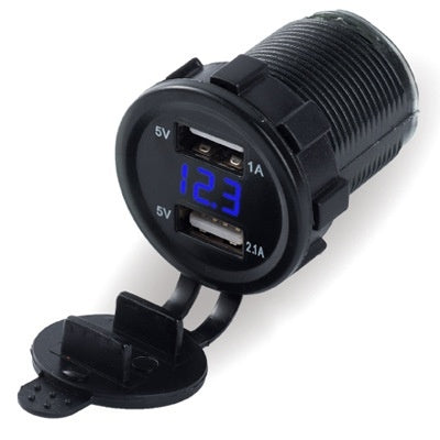 Motorcycle Car Charger Waterproof Fast Charging Cigarette Lighter