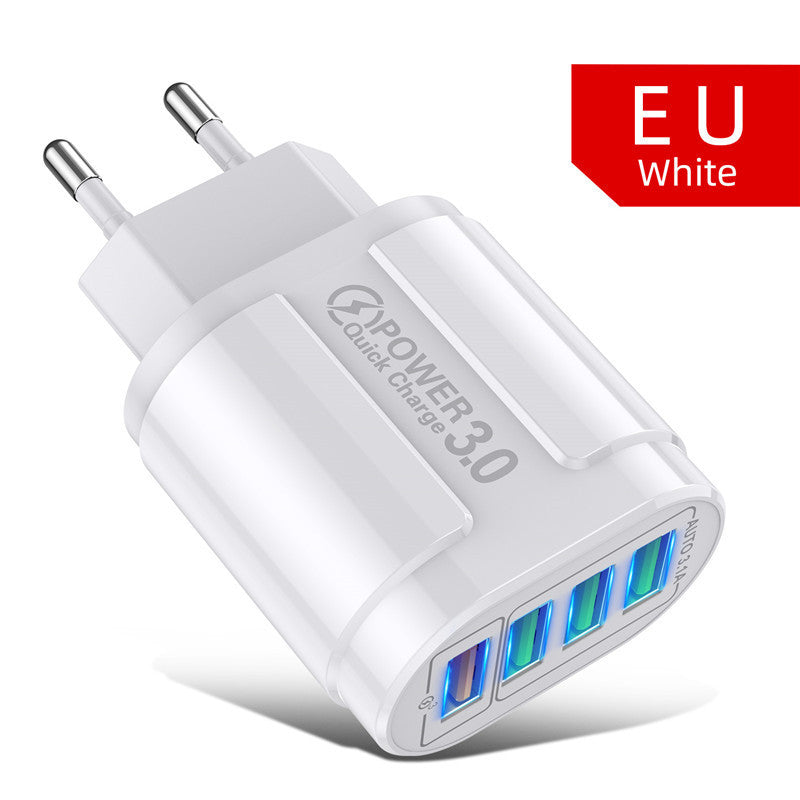 4USB Butterfly Fast Charge Multi-Port Mobile Phone Charger
